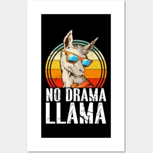 No Drama LLama Funny Posters and Art